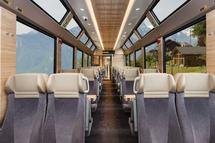 GoldenPass Express 2nd class carriage